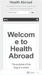 Mobile Screenshot of health-abroad.org